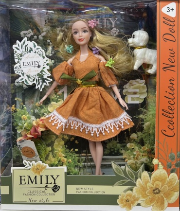 Кукла-модель Emily Кукла красавица Эмили с собачкой 28 см