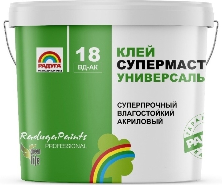 Клей РАДУГА ВД-АК 18 Супермастика Универсальный готовый 3.5 кг