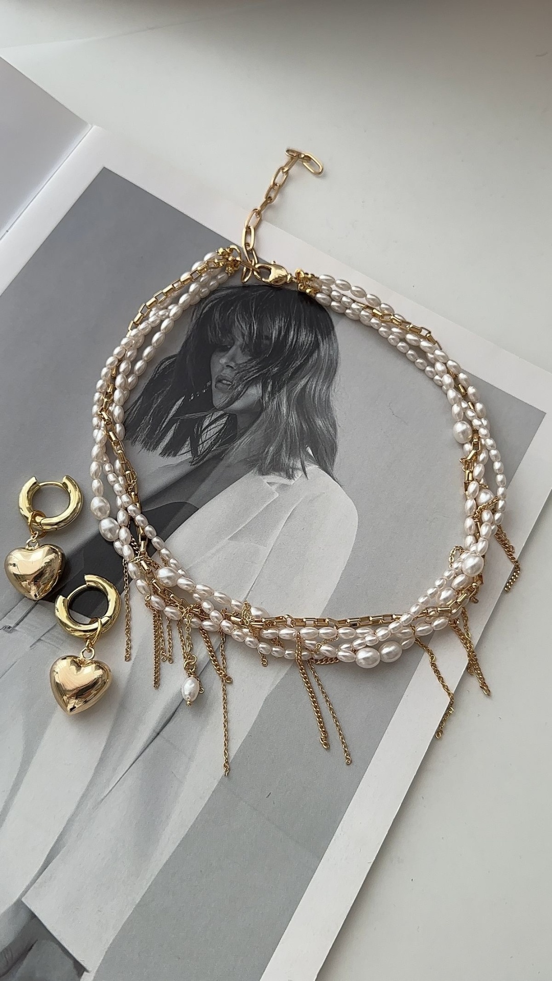 AINUSHA jewellery латунь, жемчуг
