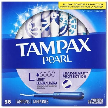TAMPAX тампоны Pearl Light Unscented 36 шт