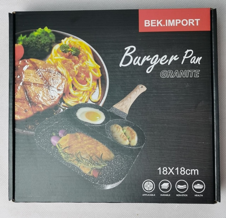 Купить Сковорода для яичницы Bek Import 1797543 18 см, гранитная крошка ...