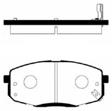 Купить Колодки MANDO передние MPK23 в Алматы – Магазин на Kaspi.kz