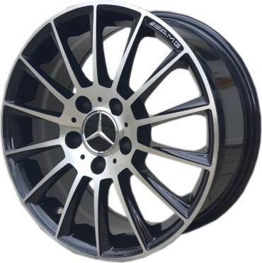 Wheels 122 7x16/5x112 D66.6 ET35 4 диска черный, серебристый