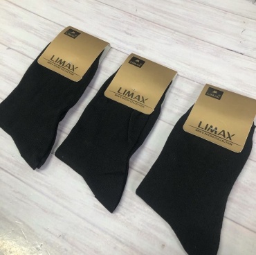 Носки LIMAX 3 пары черный 41-43