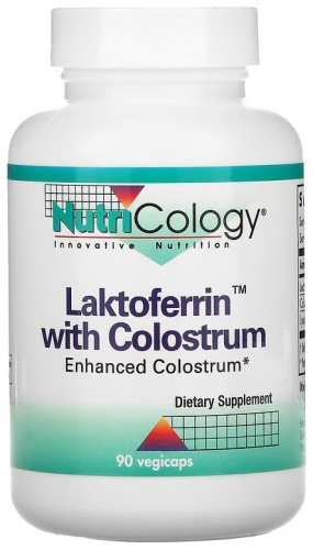 Nutricology БАД Laktoferrin with Colostrum 90 капсул