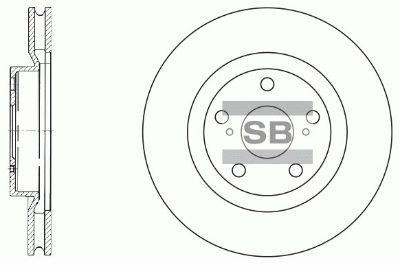 Диски Sangsin Brake передние SD4021-M