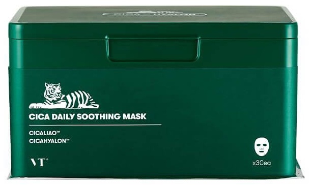 Маска для лица VT Cosmetics тканевая Cica Daily Soothing Mask 30 шт