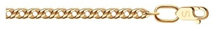 SOKOLOV 552010506_18 длина 18 см, вес 1.53 г золото, плетение двойной ромб