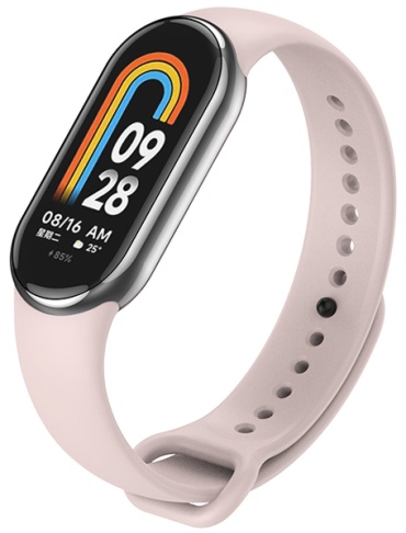 Ремешок MindStore для Xiaomi Mi Band 8, Mi Band 9, Smart Band 10 светло-розовый