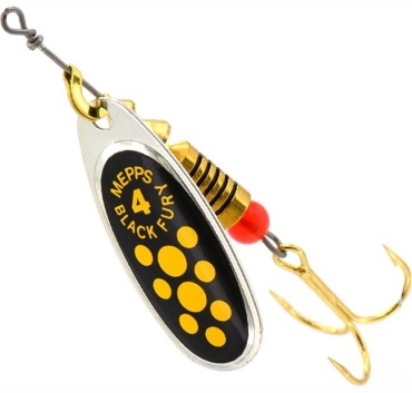 Mepps Блесна BLACK FURY JAUNE AG №4 8гр, 57360 1 шт