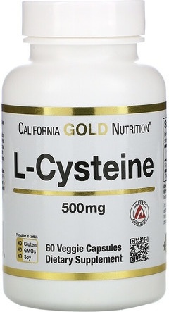 California Gold Nutrition L-Cysteine 500 мг 60 капсул