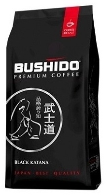 Кофе Bushido Black Katana зерновой в пакете 227 г