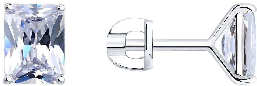 Пусеты SOKOLOV EAR-SO-925-095051 вес 2.15 г серебро, фианит
