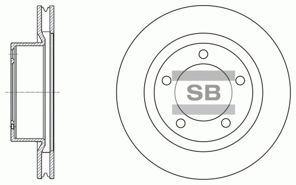 Диски Sangsin Brake передние SD4017-M