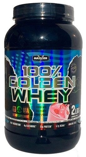 Maxler Whey 2 lbs Strawberry Cream 900 г клубника 900 г
