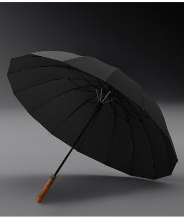 Зонт-трость UMBRELLA полуавтомат черный