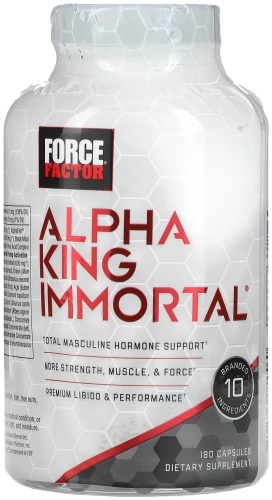 Force Factor Alpha King Immortal 180 капсул