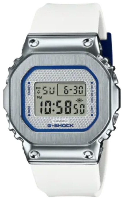 Кварцевые CASIO GM-S5600LC-7DR пластик, нержавеющая сталь