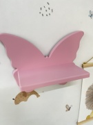 Полка Бабочка, 38х14x28 см, розовый