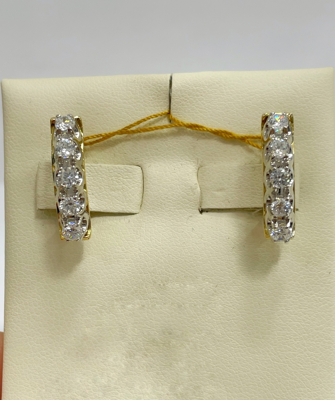 Серьги БАРС С4363-25 вес 5.95 г золото, фианит