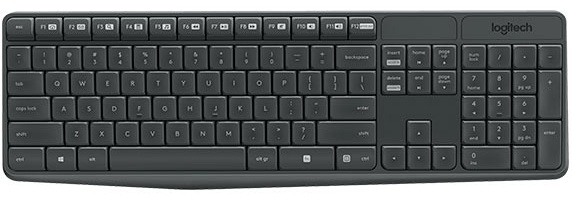 Купить Клавиатура Logitech MK235 Wireless черный в Алматы – Магазин на ...