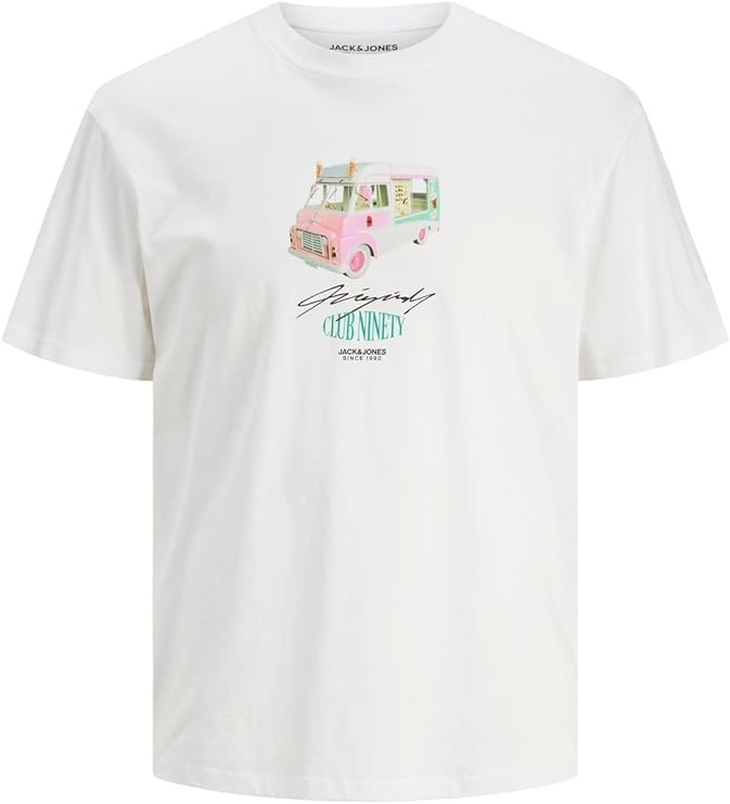 Купить Футболка Jack&Jones 12243534 белый M в Алматы – Магазин на Kaspi.kz