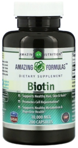 Amazing Nutrition БАД Biotin 10000 мкг 200 капсул