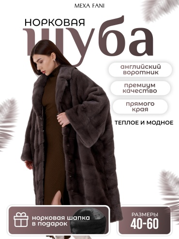 Шуба Fani серый