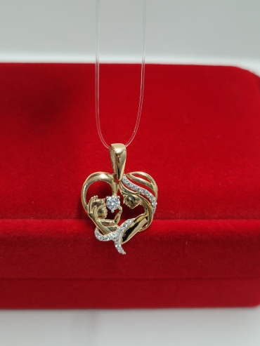 Подвеска Aylin silver 982242571 вес 1.70 г золото, фианит