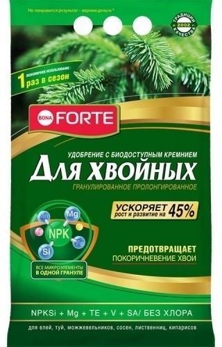 Bona Forte гранулы Хвойное с биодоступным кремнием 5 кг