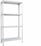 Стеллаж напольный , 100x50x200 см, серый