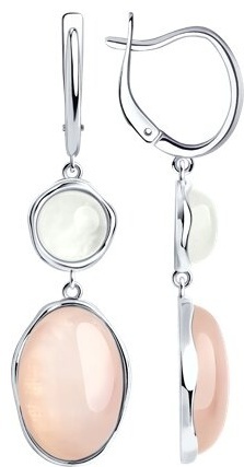 Серьги SOKOLOV EAR-SO-925-348756 вес 11.06 г серебро, кварц