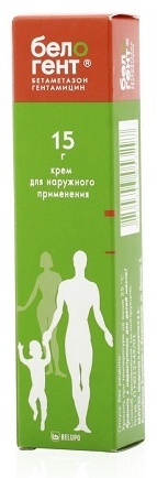 БЕЛОГЕНТ 15г крем д/нар прим