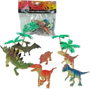 Фигурка 1TOY Динозавры с аксессуарами 10 шт 7 см 10 шт