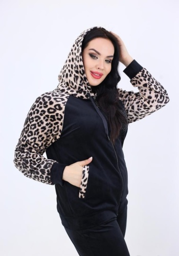 Спортивный костюм Elegant бежевый, мультиколор, черный