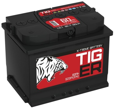 Tiger 6СТ-60Ah -/+