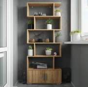 Стеллаж напольный Столица мебели, 73x25x176 см, коричневый