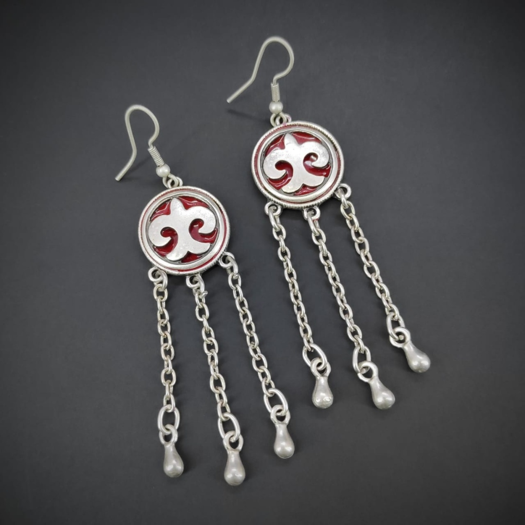Серьги TOMIRIS COLLECTION медицинская сталь, эмаль