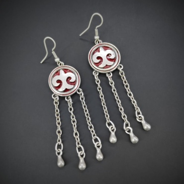 Серьги TOMIRIS COLLECTION медицинская сталь, эмаль