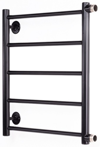 Полотенцесушитель водяной ОЛИМП VLPB-1-6050-black-m, лесенка 50x60 см
