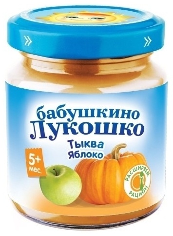 Купить Детское пюре Бабушкино Лукошко яблоко,тыква 100 г в Алматы ...