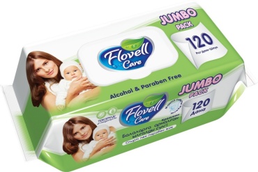 Влажные салфетки JUMBO Влажные салфетки JUMBO Flovell classic 120 шт 120 шт