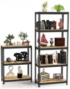 Стеллаж напольный, 90x40x180 см, черный