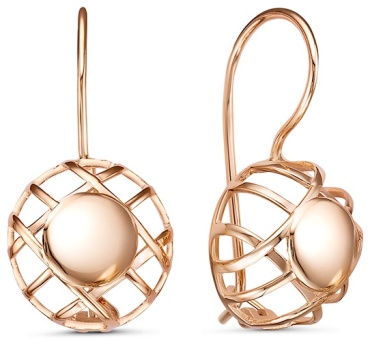Серьги Lucente EAR-LU-585-671889 вес 2.65 г золото, без вставок