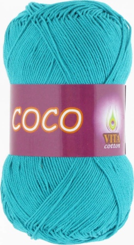 Моток Vita Cotton 4315 темно-зеленая бирюза 240 м 50 г