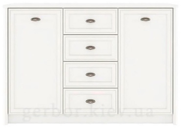 Комод LuX MebeL Салерно, 150x39x104 см, белый