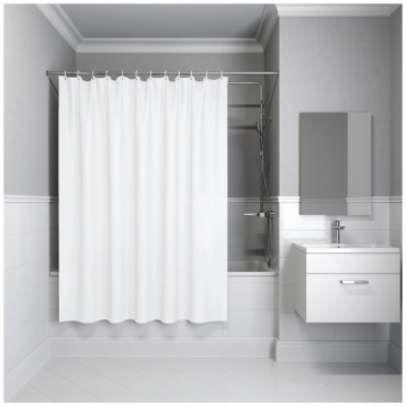 Штора NaoNao SC020823 180x180 белый, PEVA