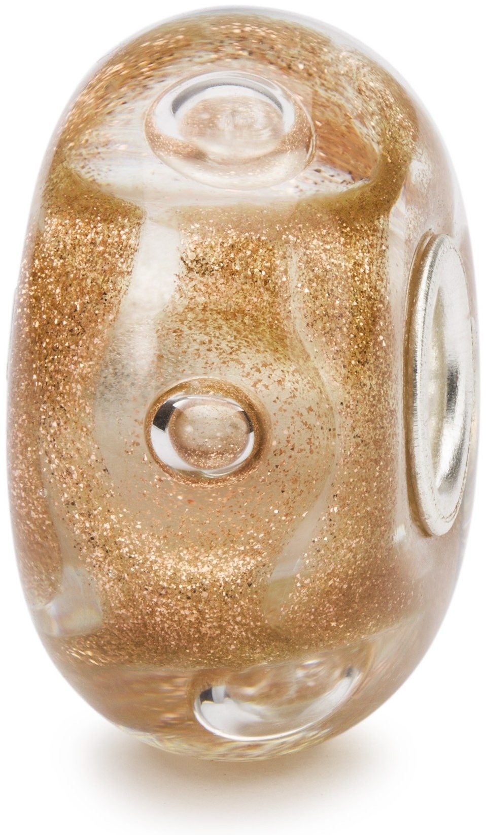 Шарм Trollbeads TGLBE-10465 вес 1.95 г серебро, стекло