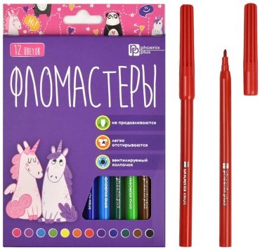 Фломастер Феникс 12 шт