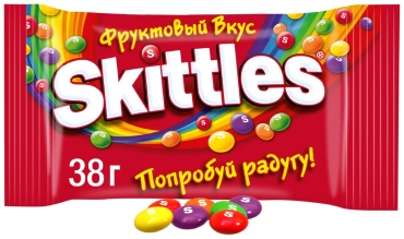 Конфеты жевательные Skittles Фруктовый вкус 38 г